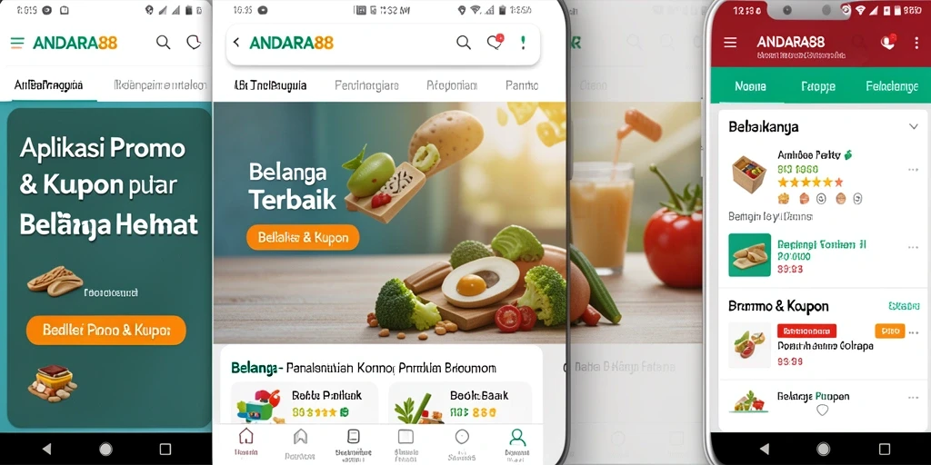 Tampilan antarmuka ANDARA88 dengan berbagai promo menarik.
