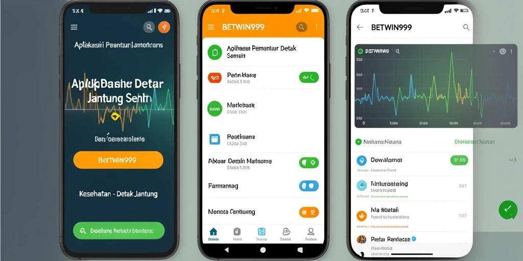 Tampilan antarmuka aplikasi Detak Jantung yang intuitif dan informatif.