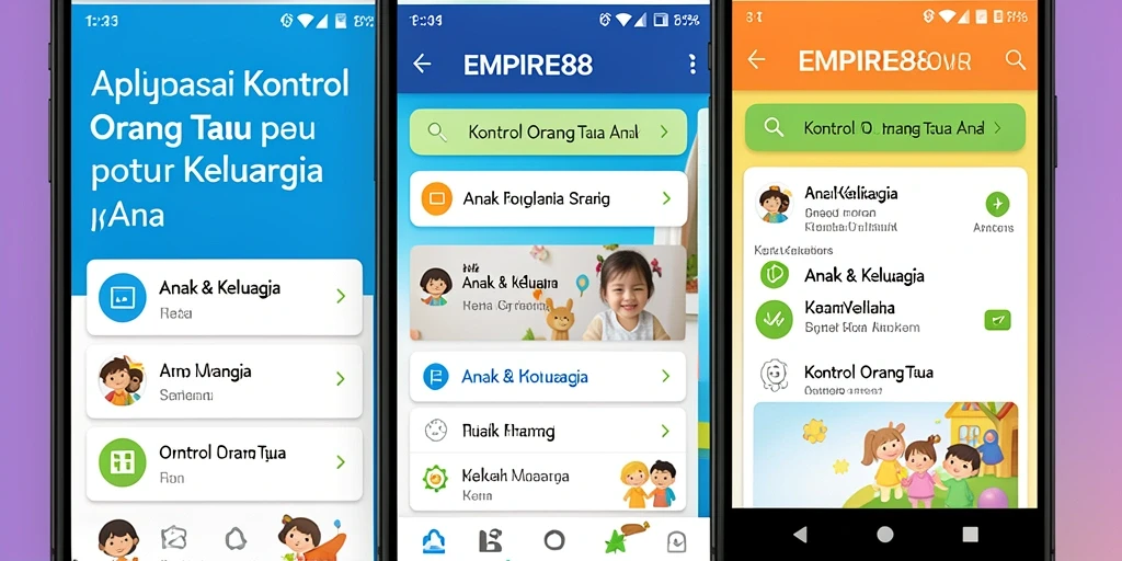Tampilan antarmuka EMPIRE88 yang intuitif untuk kontrol orang tua.