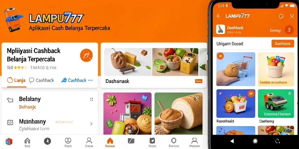 Tampilan antarmuka utama LAMPU777 menampilkan penawaran Cashback menarik.