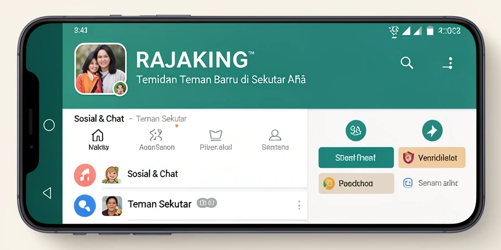 Antarmuka RAJAKING yang menarik dan interaktif untuk Teman Sekitar.