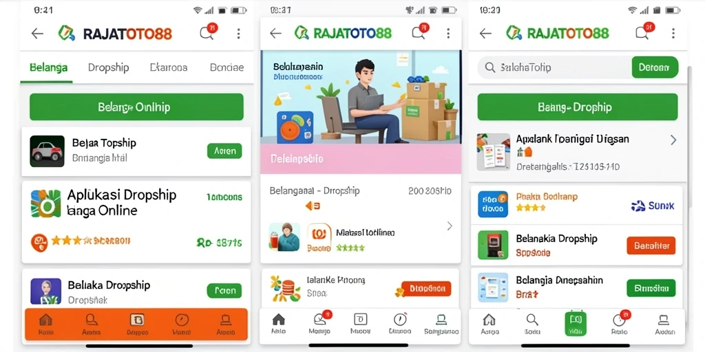 Tampilan antarmuka aplikasi RAJATOTO88 yang menarik dan fungsional.