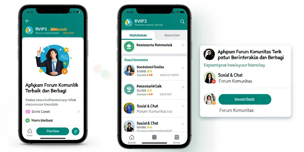 Antarmuka RVIP3 yang user-friendly untuk forum komunitas.