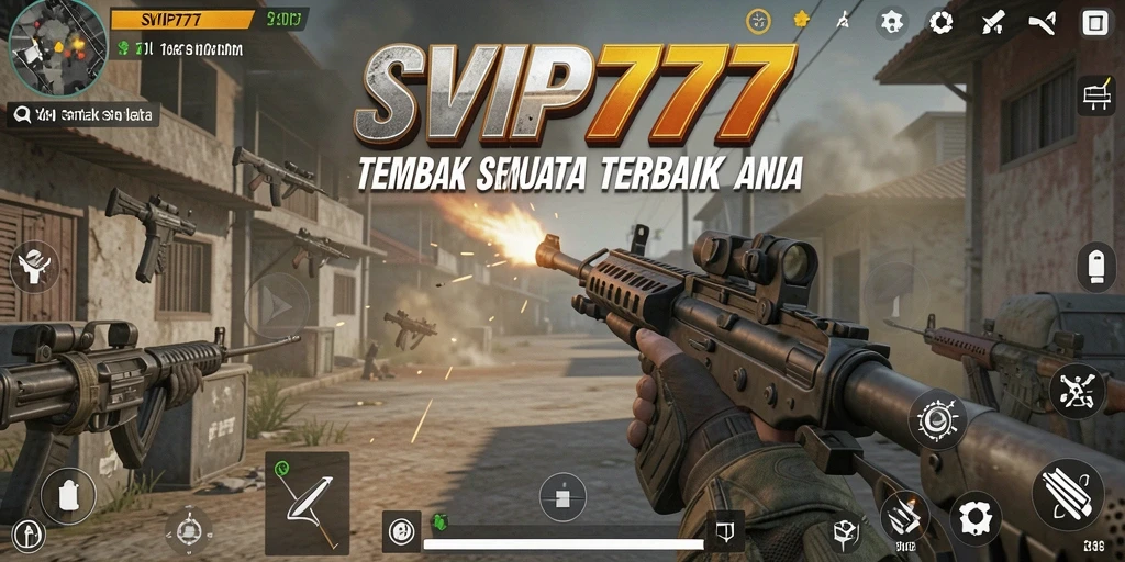 Tampilan antarmuka game Tembak Senjata SVIP777 yang menarik dan intuitif.
