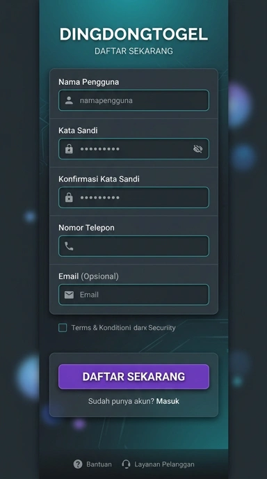 Cara Mudah Registrasi Akun Baru dingdongtogel di Android